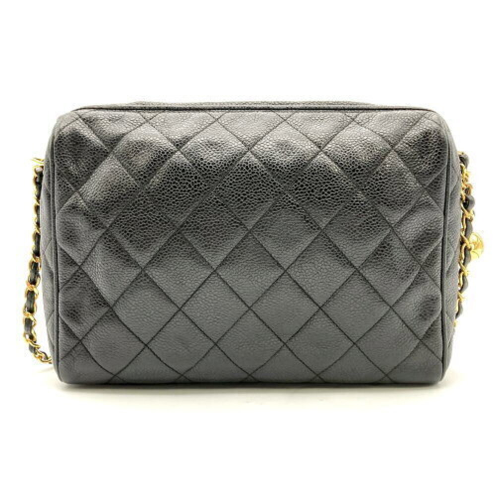 Chanel Caviar Mark Bag Shoulder Matelasse Skin Coco Chain Black - Picture 1 of 6